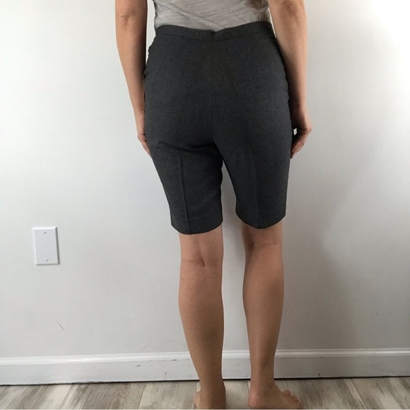 VINTAGE 60’s Gray High Waisted Bermuda Shorts 22 Waist - Picture 4 of 13